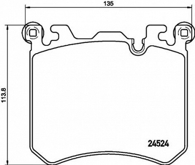 HELLA PAGID 8db355020431 -  Комплект тормозных колодок, дисковый тормоз